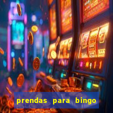 prendas para bingo de natal